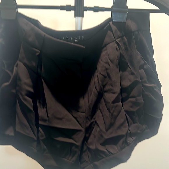 Theory Pants - Theory silk cuffed shorts with front and back pockets. Size 4